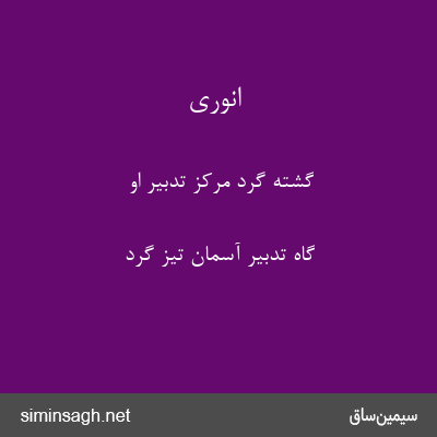 انوری - گشته گرد مرکز تدبیر او